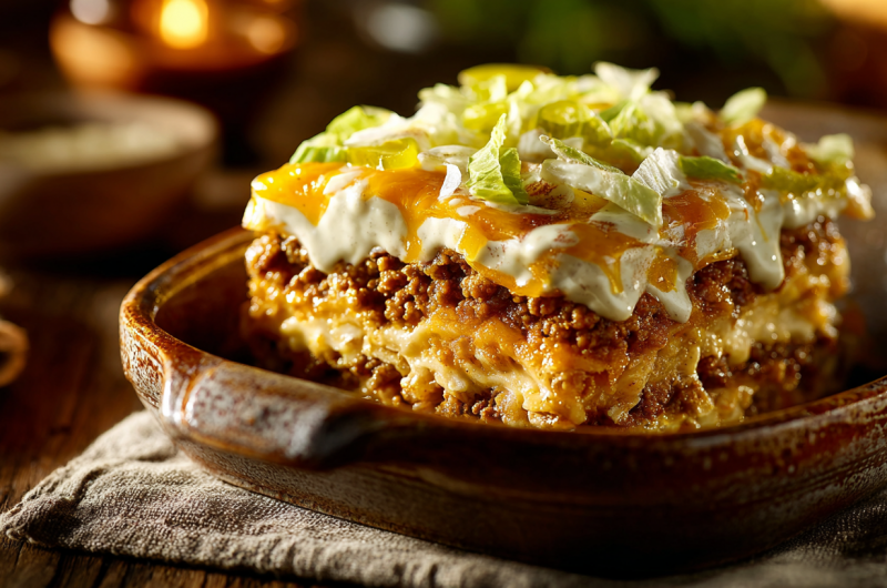 Low Carb Keto Big Mac Auflauf